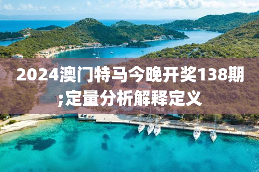 2024澳門特馬今晚開獎138期;定量分析解釋定義