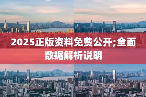 2025正版資料免費公開;全面數(shù)據(jù)解析說明