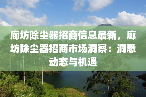 廊坊除塵器招商信息最新，廊坊除塵器招商市場(chǎng)洞察：洞悉動(dòng)態(tài)與機(jī)遇