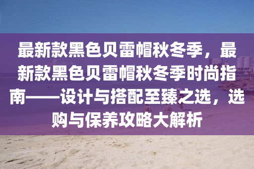 最新款黑色貝雷帽秋冬季，最新款黑色貝雷帽秋冬季時(shí)尚指南——設(shè)計(jì)與搭配至臻之選，選購與保養(yǎng)攻略大解析