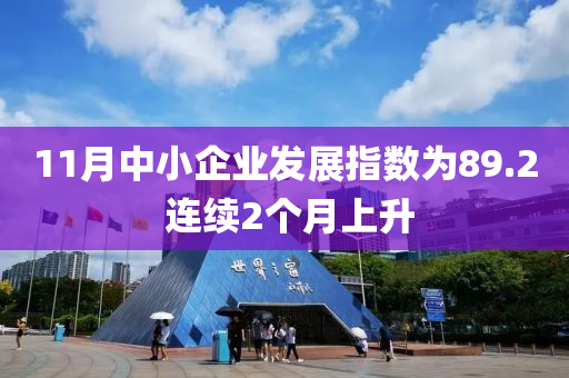 11月中小企業(yè)發(fā)展指數(shù)為89.2 連續(xù)2個(gè)月上升