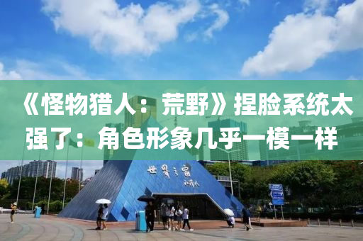 《怪物獵人：荒野》捏臉系統(tǒng)太強(qiáng)了：角色形象幾乎一模一樣