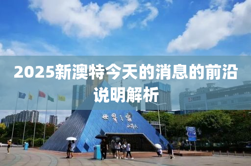 2025新澳特今天的消息的前沿說明解析