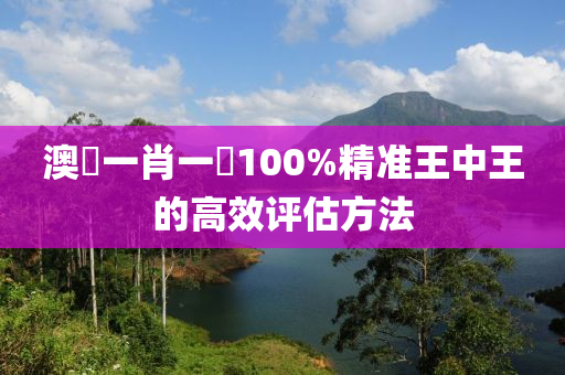 澳門一肖一碼100%精準(zhǔn)王中王的高效評(píng)估方法