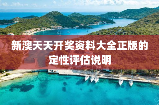 新澳天天開獎資料大全正版的定性評估說明