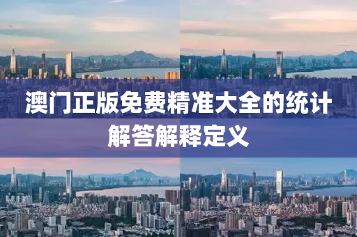 澳門正版免費精準(zhǔn)大全的統(tǒng)計解答解釋定義