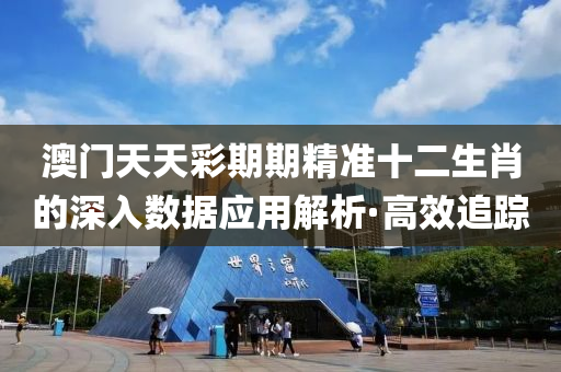 澳門天天彩期期精準(zhǔn)十二生肖的深入數(shù)據(jù)應(yīng)用解析·高效追蹤