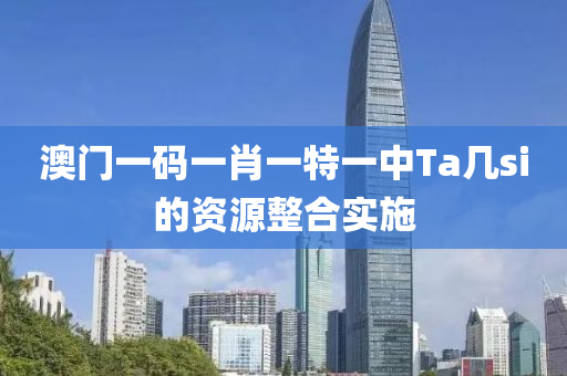 澳門一碼一肖一特一中Ta幾si的資源整合實施