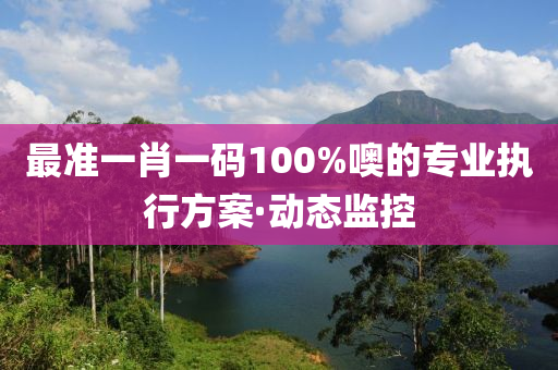 最準(zhǔn)一肖一碼100%噢的專業(yè)執(zhí)行方案·動態(tài)監(jiān)控
