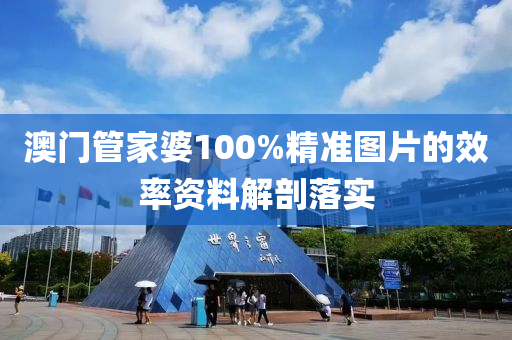 澳門管家婆100%精準(zhǔn)圖片的效率資料解剖落實(shí)