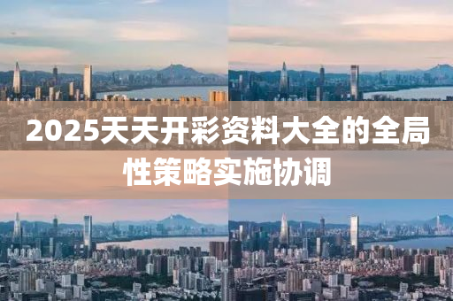 2025天天開(kāi)彩資料大全的全局性策略實(shí)施協(xié)調(diào)