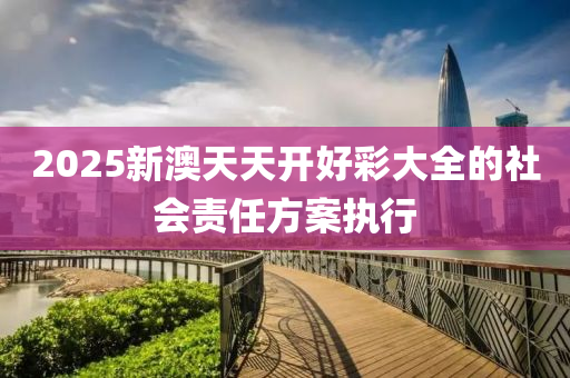 2025新澳天天開好彩大全的社會責(zé)任方案執(zhí)行