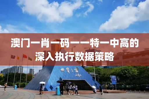 澳門一肖一碼一一特一中高的深入執(zhí)行數(shù)據(jù)策略
