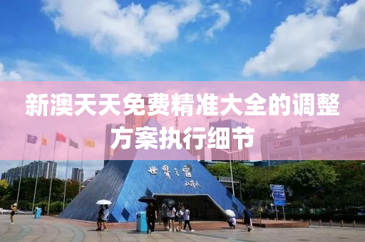 新澳天天免費(fèi)精準(zhǔn)大全的調(diào)整方案執(zhí)行細(xì)節(jié)