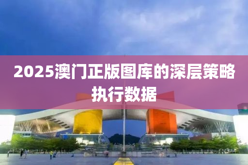 2025澳門正版圖庫(kù)的深層策略執(zhí)行數(shù)據(jù)