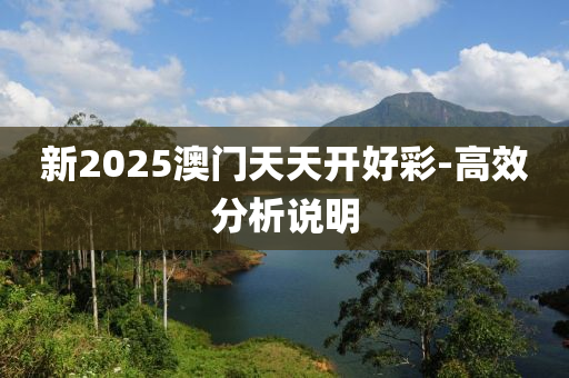 新2025澳門天天開好彩-高效分析說明
