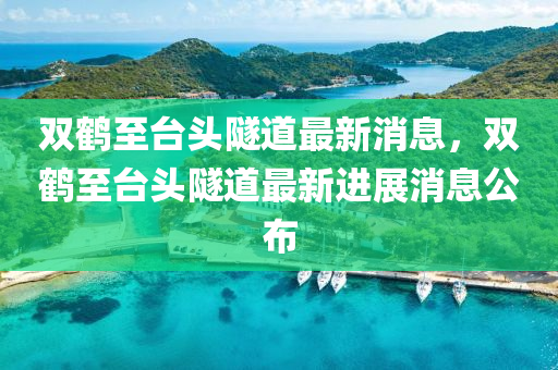 雙鶴至臺(tái)頭隧道最新消息，雙鶴至臺(tái)頭隧道最新進(jìn)展消息公布