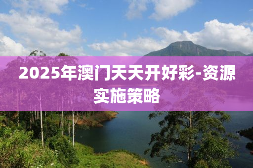 2025年澳門天天開好彩-資源實(shí)施策略