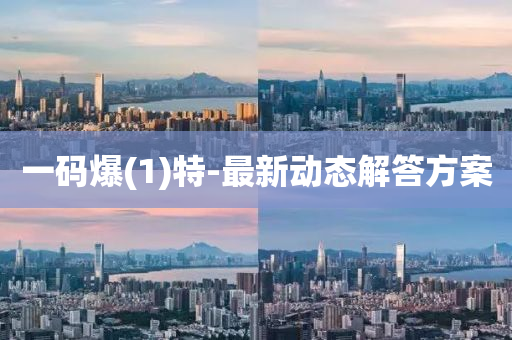 一碼爆(1)特-最新動態(tài)解答方案