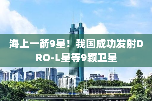 海上一箭9星！我國(guó)成功發(fā)射DRO-L星等9顆衛(wèi)星