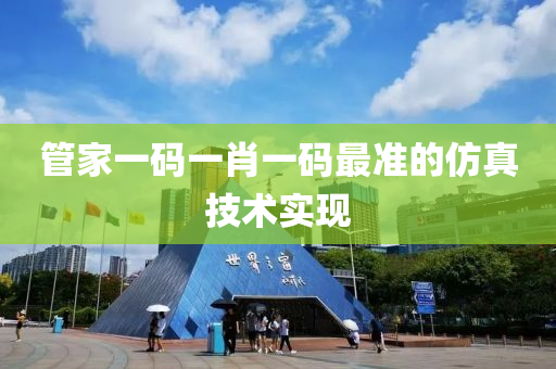 管家一碼一肖一碼最準(zhǔn)的仿真技術(shù)實(shí)現(xiàn)