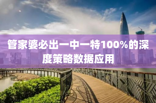 管家婆必出一中一特100%的深度策略數(shù)據(jù)應(yīng)用