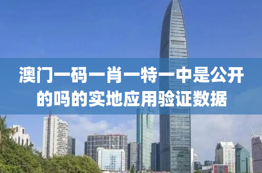 澳門一碼一肖一特一中是公開(kāi)的嗎的實(shí)地應(yīng)用驗(yàn)證數(shù)據(jù)