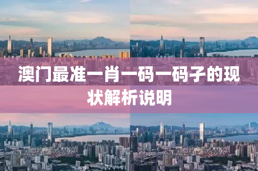 澳門最準一肖一碼一碼孑的現(xiàn)狀解析說明