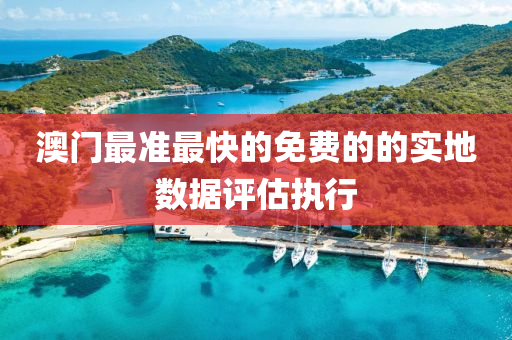 澳門最準最快的免費的的實地數(shù)據評估執(zhí)行