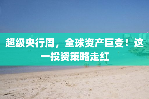 超級央行周，全球資產(chǎn)巨變！這一投資策略走紅
