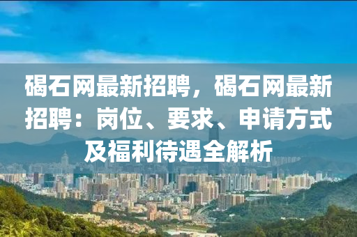 碣石網(wǎng)最新招聘，碣石網(wǎng)最新招聘：崗位、要求、申請方式及福利待遇全解析