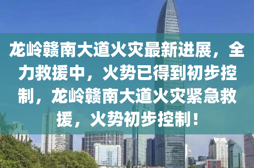 龍嶺贛南大道火災(zāi)最新進(jìn)展，全力救援中，火勢已得到初步控制，龍嶺贛南大道火災(zāi)緊急救援，火勢初步控制！