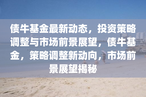 債?；鹱钚聞討B(tài)，投資策略調(diào)整與市場前景展望，債牛基金，策略調(diào)整新動向，市場前景展望揭秘