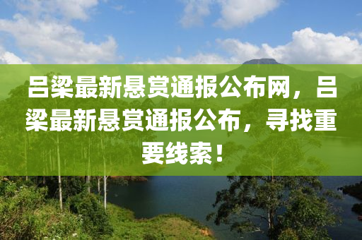 呂梁最新懸賞通報(bào)公布網(wǎng)，呂梁最新懸賞通報(bào)公布，尋找重要線(xiàn)索！