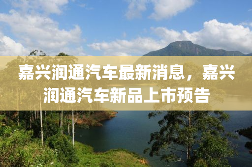 嘉興潤通汽車最新消息，嘉興潤通汽車新品上市預(yù)告