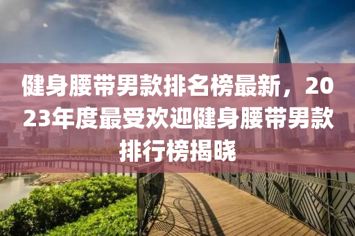 健身腰帶男款排名榜最新，2023年度最受歡迎健身腰帶男款排行榜揭曉