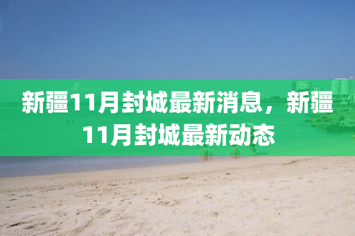 新疆11月封城最新消息，新疆11月封城最新動(dòng)態(tài)