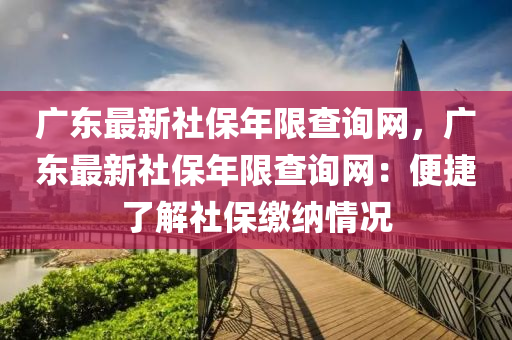 廣東最新社保年限查詢網(wǎng)，廣東最新社保年限查詢網(wǎng)：便捷了解社保繳納情況
