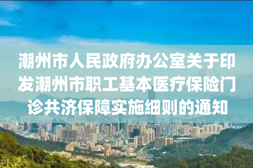 潮州市人民政府辦公室關(guān)于印發(fā)潮州市職工基本醫(yī)療保險(xiǎn)門診共濟(jì)保障實(shí)施細(xì)則的通知
