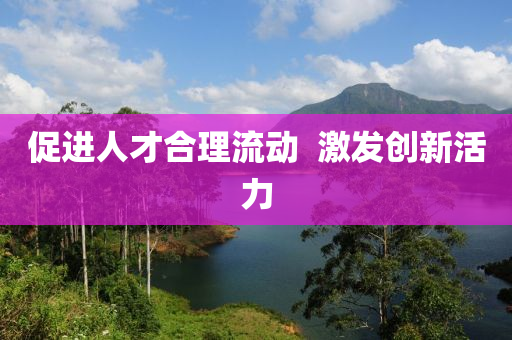 促進(jìn)人才合理流動(dòng)  激發(fā)創(chuàng)新活力