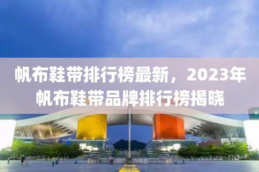 帆布鞋帶排行榜最新，2023年帆布鞋帶品牌排行榜揭曉