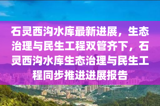 石靈西溝水庫最新進(jìn)展，生態(tài)治理與民生工程雙管齊下，石靈西溝水庫生態(tài)治理與民生工程同步推進(jìn)進(jìn)展報(bào)告