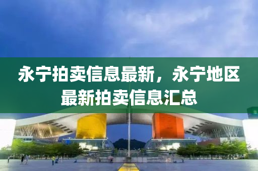 永寧拍賣信息最新，永寧地區(qū)最新拍賣信息匯總