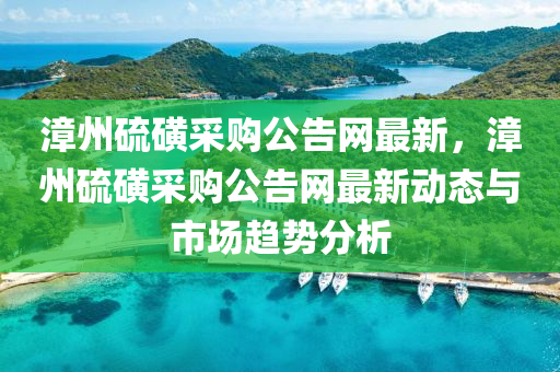 漳州硫磺采購公告網(wǎng)最新，漳州硫磺采購公告網(wǎng)最新動態(tài)與市場趨勢分析