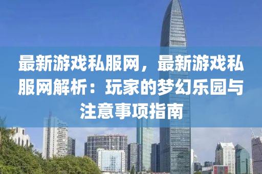 最新游戲私服網(wǎng)，最新游戲私服網(wǎng)解析：玩家的夢幻樂園與注意事項指南