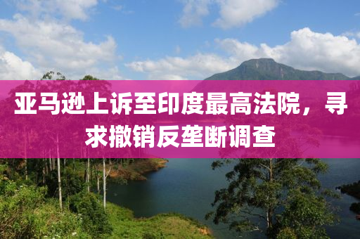 亞馬遜上訴至印度最高法院，尋求撤銷反壟斷調(diào)查