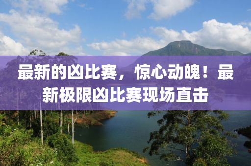 最新的兇比賽，驚心動魄！最新極限兇比賽現(xiàn)場直擊