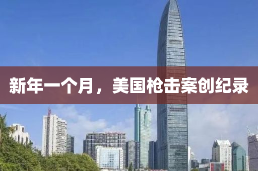 新年一個(gè)月，美國槍擊案創(chuàng)紀(jì)錄