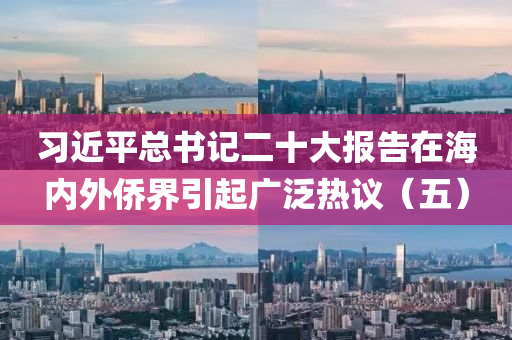 習(xí)近平總書(shū)記二十大報(bào)告在海內(nèi)外僑界引起廣泛熱議（五）