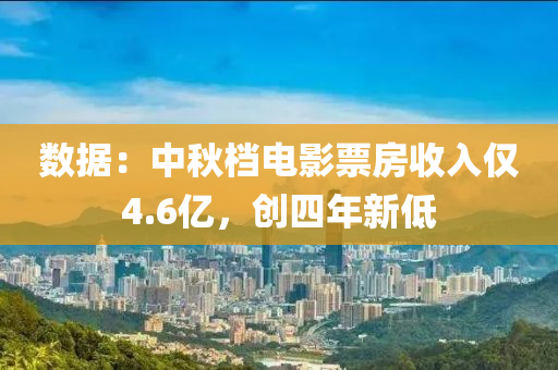 數(shù)據(jù)：中秋檔電影票房收入僅4.6億，創(chuàng)四年新低